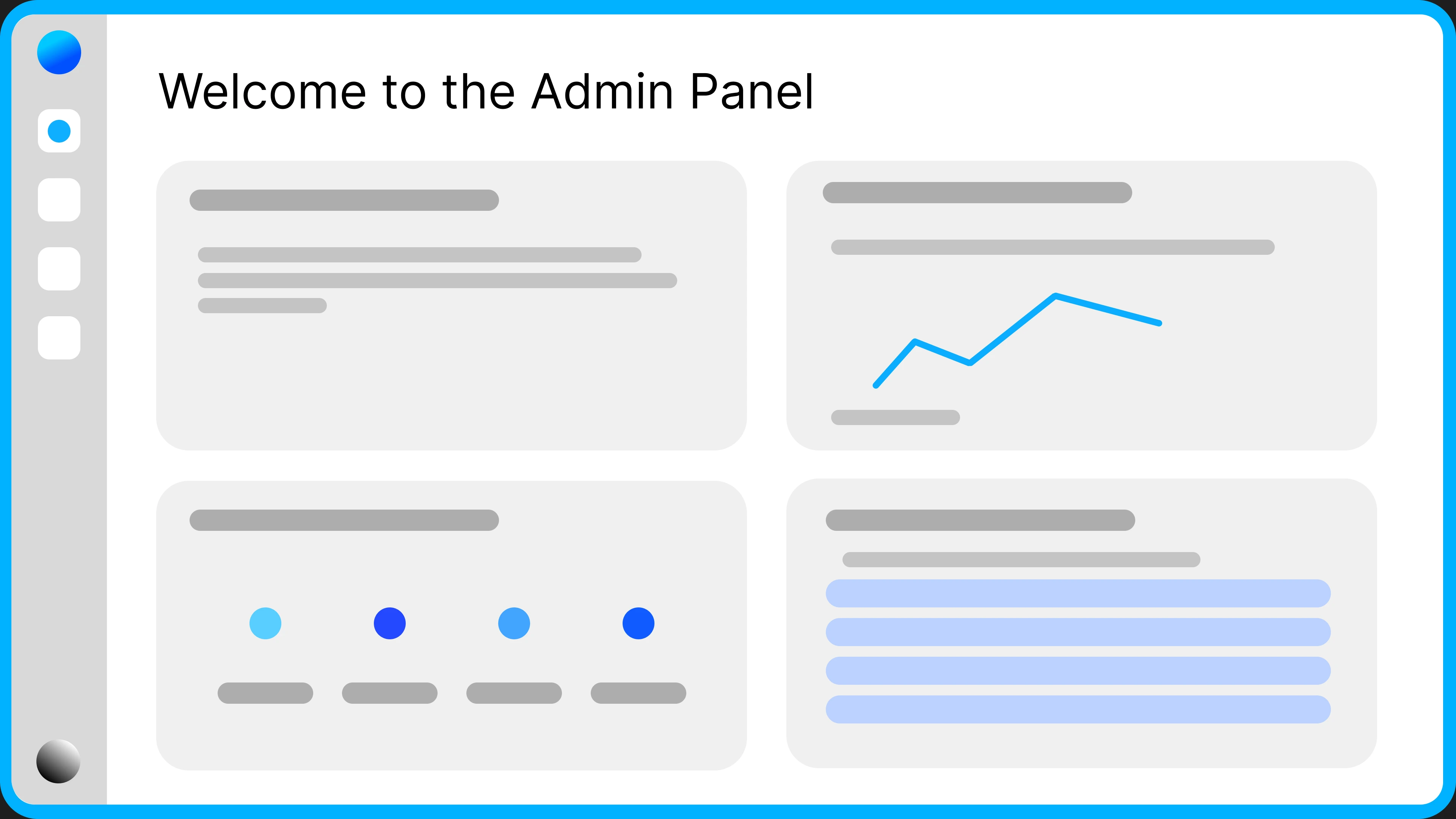 Admin panel